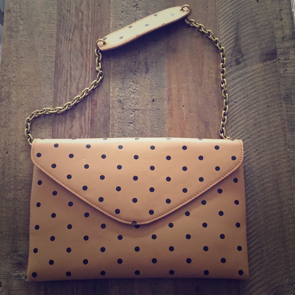 NWT J. Crew Leather Envelope Bag